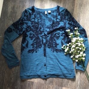 MOTH CARDIGAN WITH FLORAL DETAILS